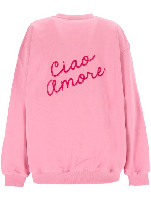 Pink unisex crewneck sweatshirt Giada Benincasa | 210906